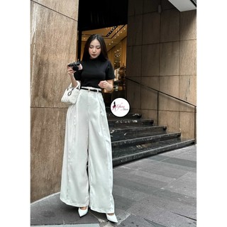 Áo Thun Nữ Cộc Tay Cổ Cao 2 Phân Dáng Áo Dài Sơ Vin Chất Bogen Kiểu Basic "CC"