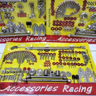 Bộ combo full dàn chân, dàn ốc, ốc lốc TH Racing mẫu Thái V2 dành cho các dòng xe máy