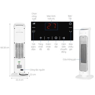 Máy sưởi Kangaroo model KGFH05 hàng trưng bày,không có vỏ thùng, thanh lí 30%