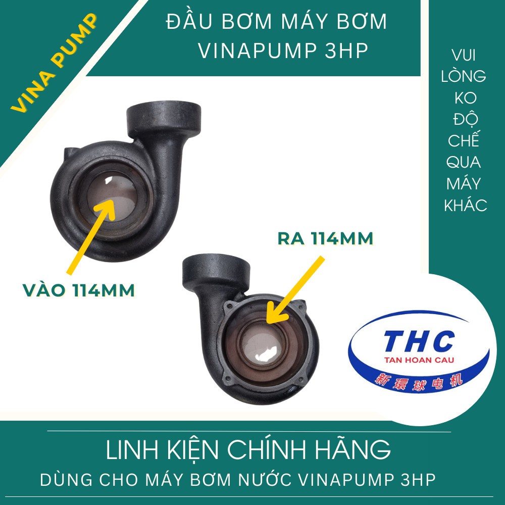 ĐẦU BƠM NƯỚC VINA PUMP TÂN HOÀN CẦU 1HP/1.5HP/2HP/3HP