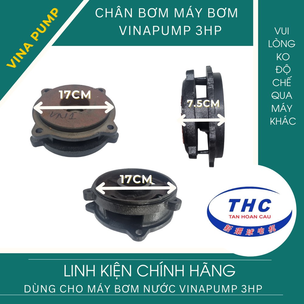 CHÂN BƠM MÁY BƠM NƯỚC LƯU LƯỢNG VINA PUMP TÂN HOÀN CẦU CÁC LOẠI 1HP/ 1.5HP/ 2HP/ 3HP