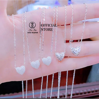Dây chuyền tim đá bạc ta HHJ
