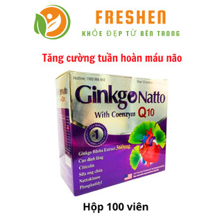 GINKGO NATTO COENZYM Q10 - GIÚP TĂNG CƯỜNG LƯU THÔNG TUẦN HOÀN NÃO