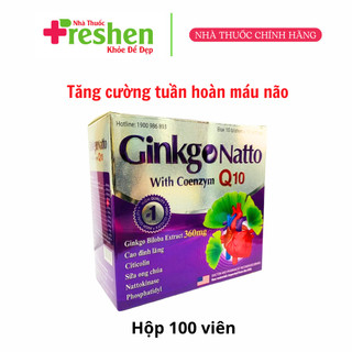 GINKGO NATTO COENZYM Q10 - GIÚP TĂNG CƯỜNG LƯU THÔNG TUẦN HOÀN NÃO