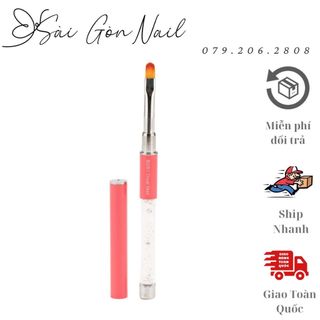 Cọ đắp gel cán đá cao cấp - Cọ đắp nail bản tròn chuyên dụng, bền đẹp