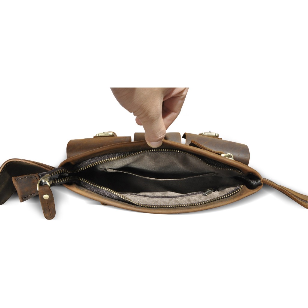 TÚI BAO TỬ DA BÒ SÁP BT81