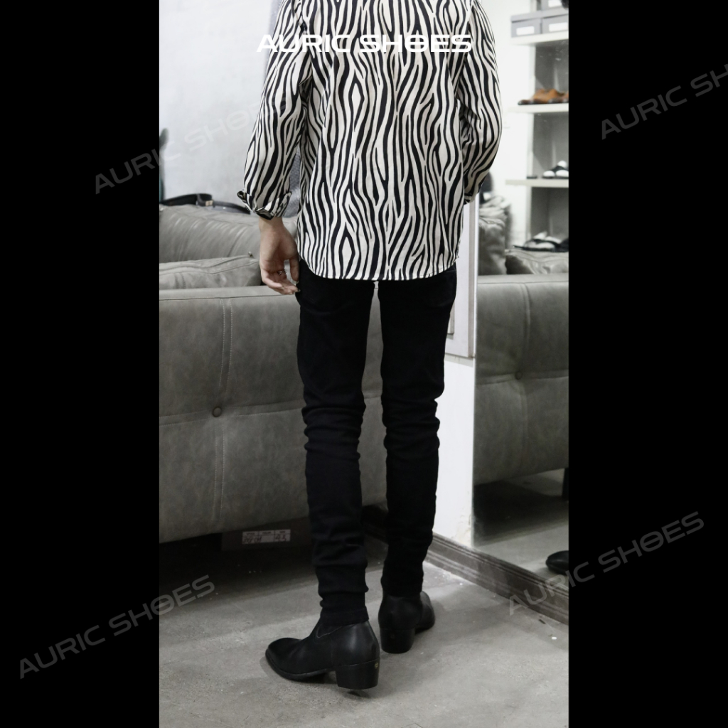 Giày Zip Boot AURIC Giày da nam - Da bò nhập khẩu nguyên tấm - Đế cao su đuc nguyên khối + Bảo hành 12 tháng