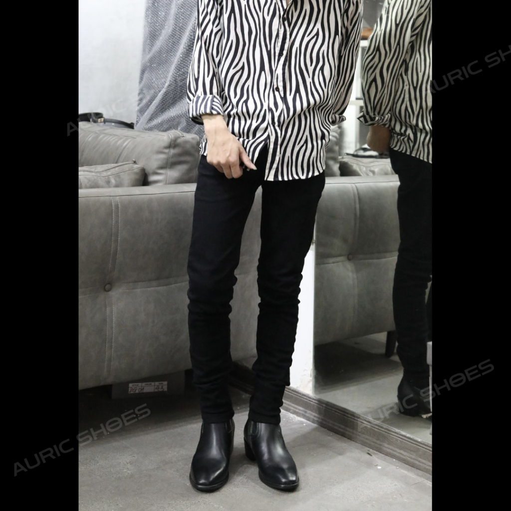 Giày Zip Boot AURIC Giày da nam - Da bò nhập khẩu nguyên tấm - Đế cao su đuc nguyên khối + Bảo hành 12 tháng