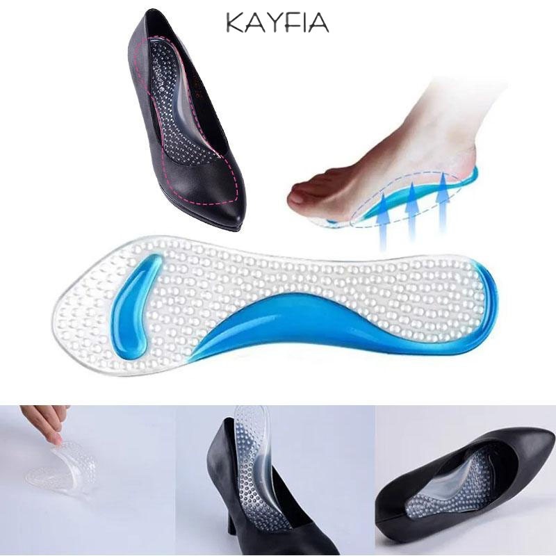 Miếng dán lót giày full bàn KAYFIA bằng silicon, Freesize giúp massage chân, giảm đau cho nữ