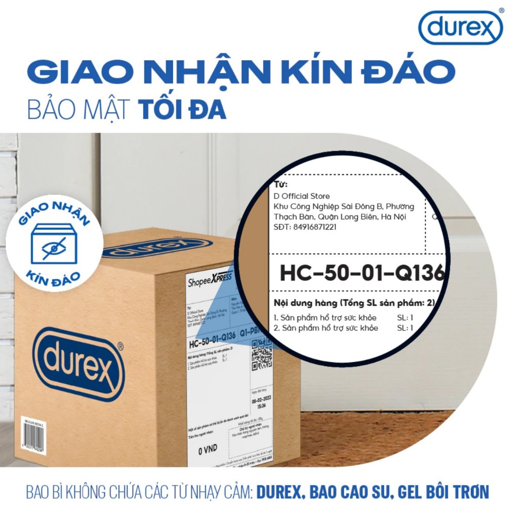 Bao cao su Durex Fetherlite Ultima bcs chính hãng kéo dài thời gian siêu mỏng ôm khít sát bôi trơn