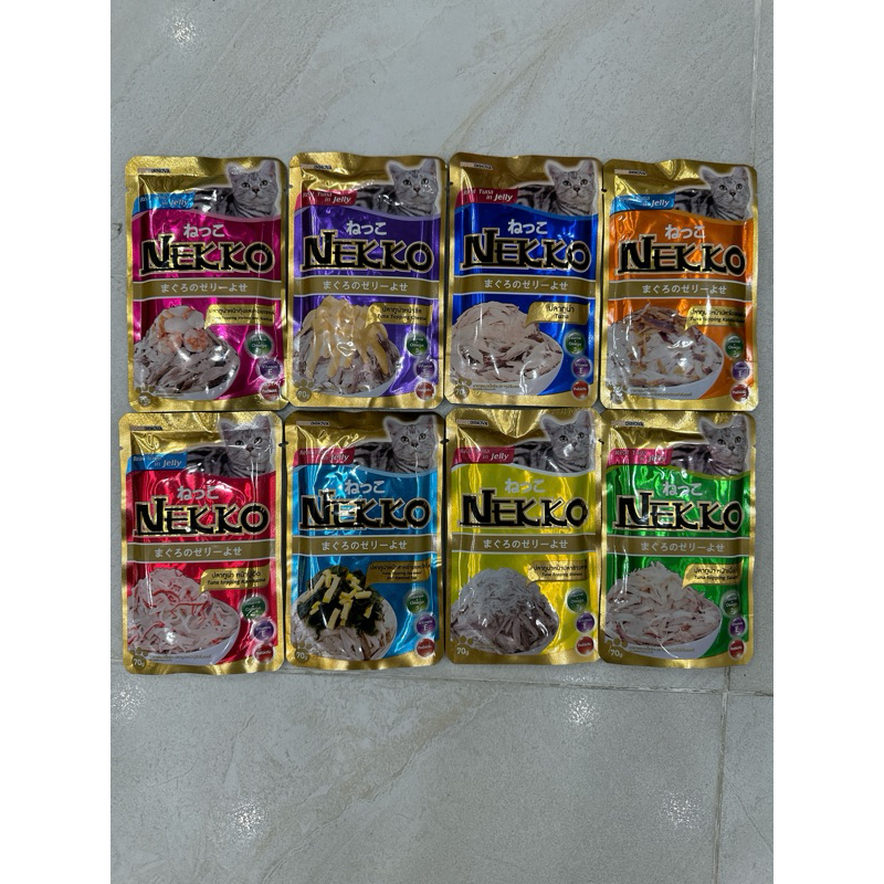 Pate Nekko các loại cho mèo GÓI 70G 32 vị độc đáo - Thức ăn cho mèo Lùn Petshop