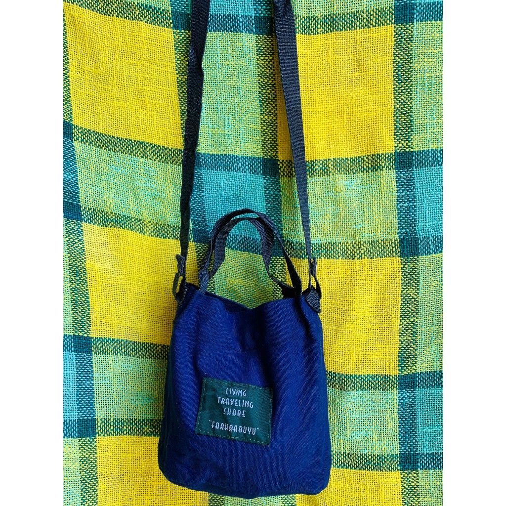 Túi đeo chéo mini vải bố NO BRAND