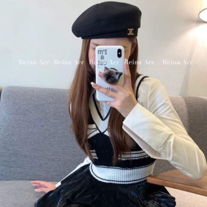 MŨ NỒI CHA NEO 2 MÀU NÂU ĐEN