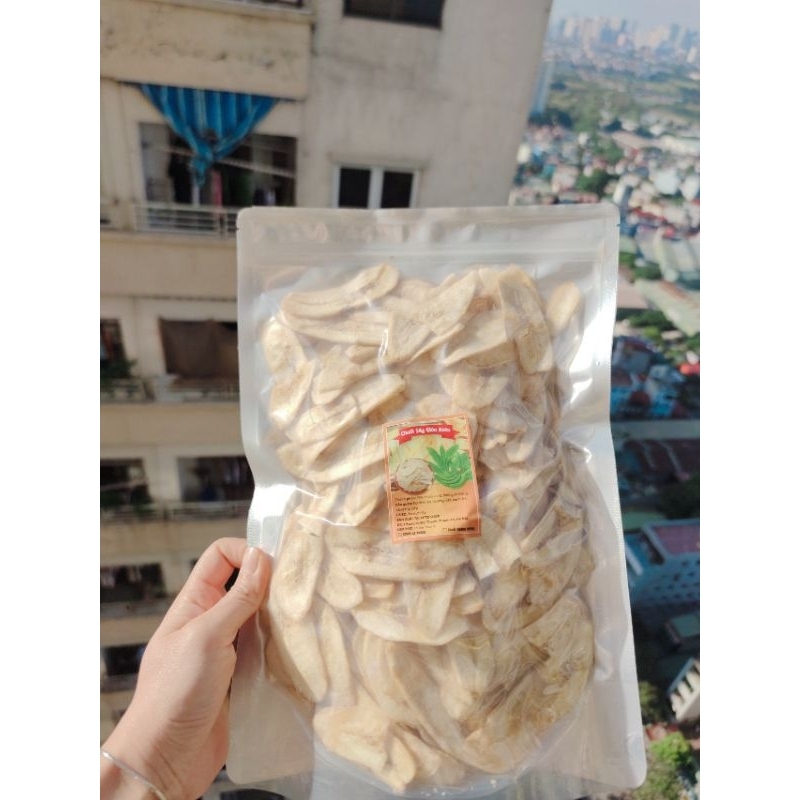 Chuối xanh không đường sấy giòn 500g