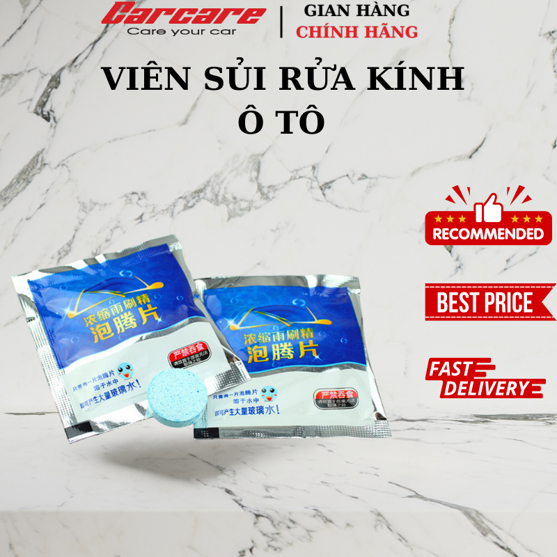 Viên sủi rửa kính ô tô tẩy sạch kính, tạo hiệu ứng lá sen - Better Car