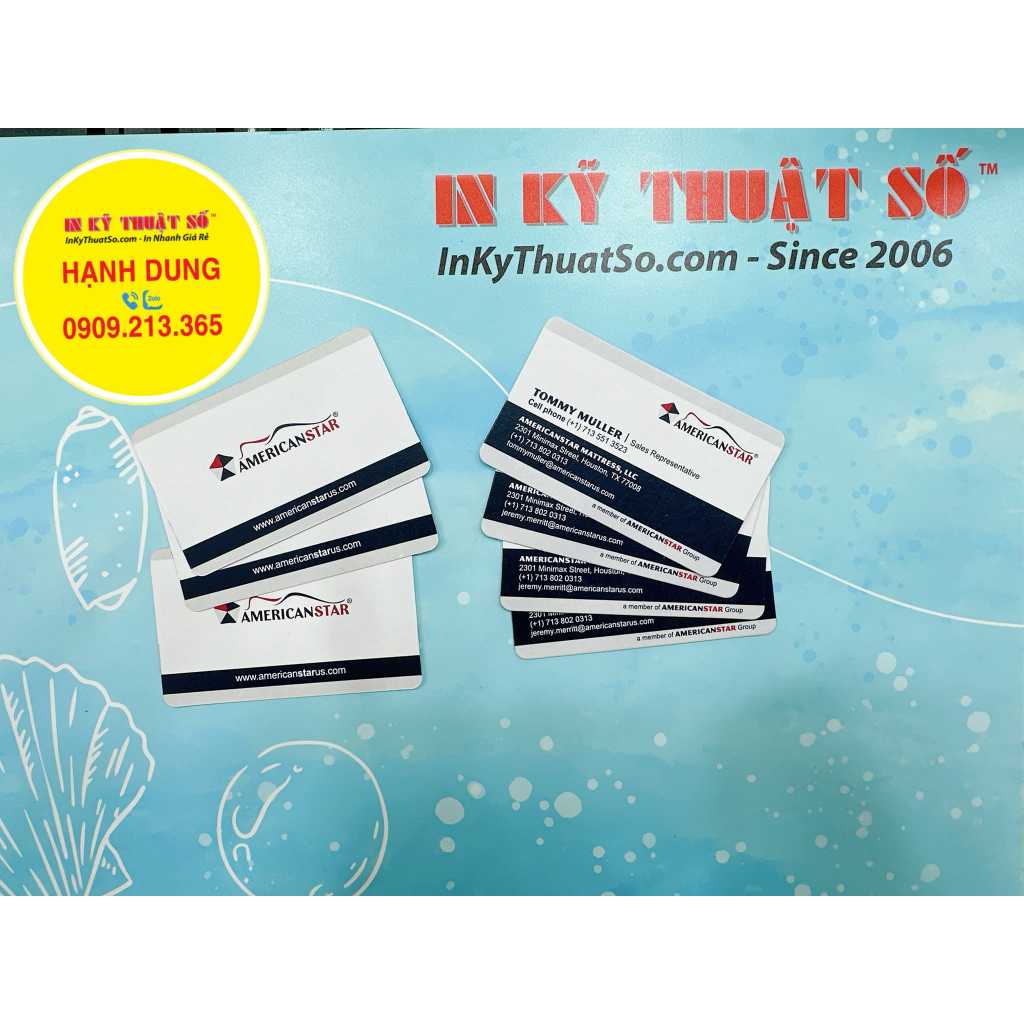Namecard giấy Astropack 350gsm in 2 mặt + LÀM KHUÔN BẾ BO GÓC THEO YÊU CẦU KHÁCH HÀNG- In Kỹ Thuật Số 365 Lê Quang Định