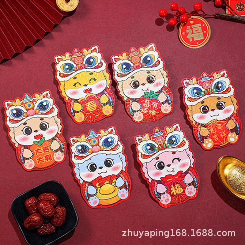 LIXI-01 Combo 50 bao lì xì Chipi hoạt hình tết lì xì chibi mẫu mới tết  2024