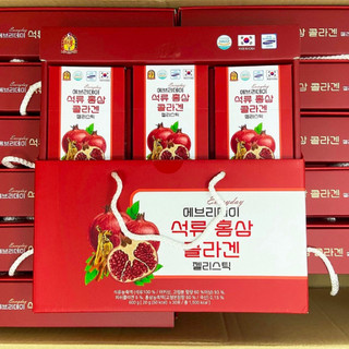 Thạch lựu hồng sâm Collagen Hàn Quốc (30 Gói)