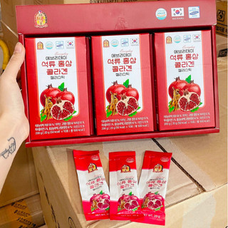 Thạch lựu hồng sâm Collagen Hàn Quốc (30 Gói)
