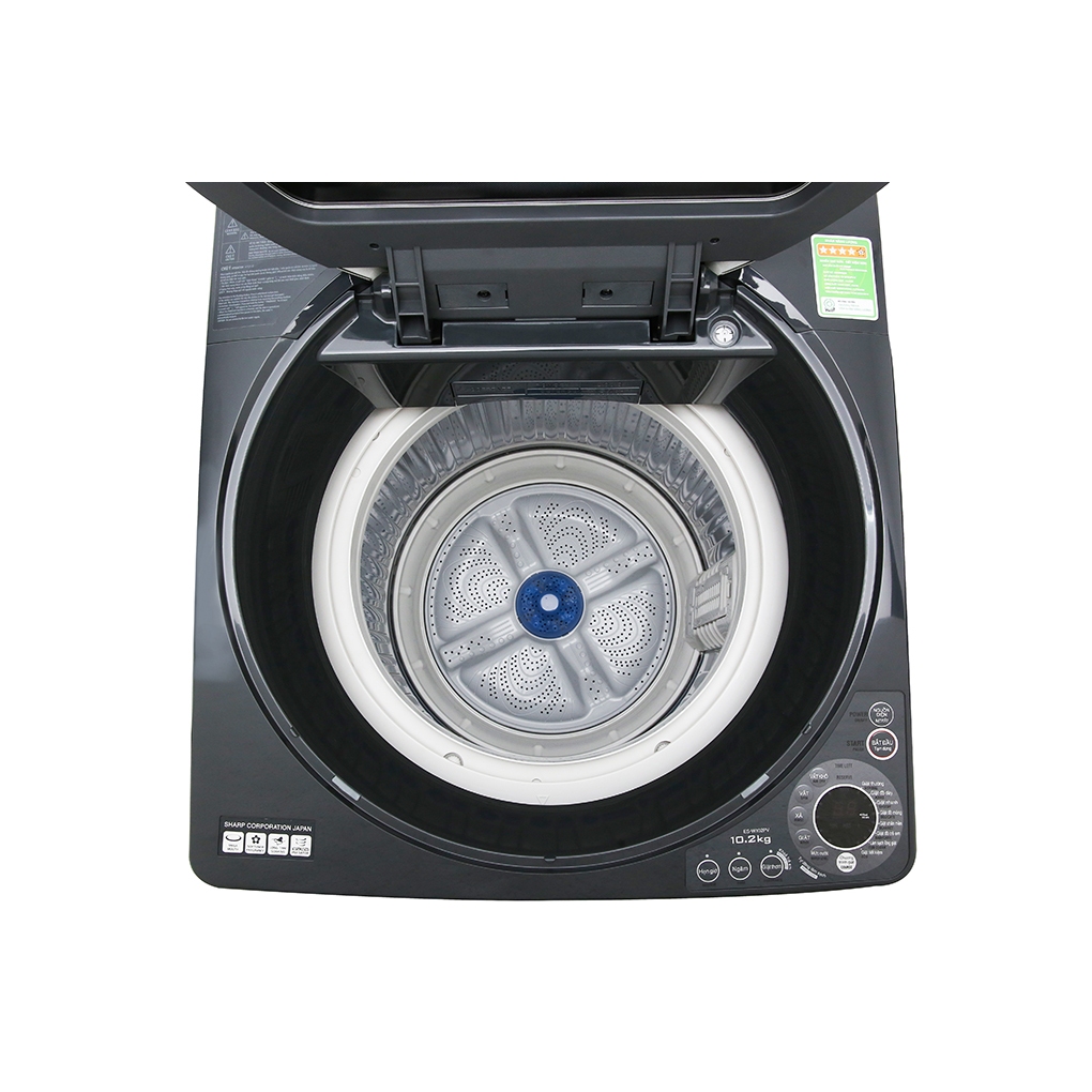 ES-W102PV-H - Máy Giặt Sharp 10.2Kg ES-W102PV-H - Mâm giặt xoắn kép SCREW + DOLPHIN tạo nên dòng nước xoáy mạnh đánh tan