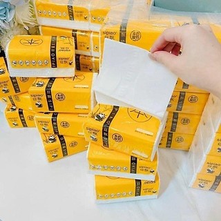 Combo 10 Gói Giấy Ăn Gấu Trúc, giấy trắng siêu dai ,mềm mại