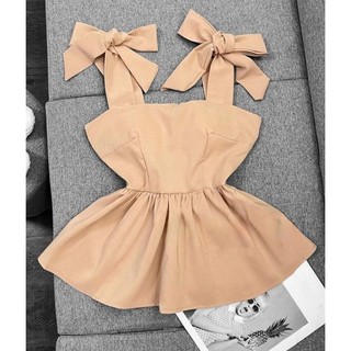 Áo 2 dây cột nơ vai cúp ngực