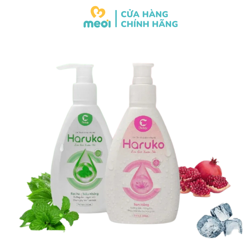 Gel tắm và dung dịch vệ sinh phụ nữ Haruko - khoaitayshop