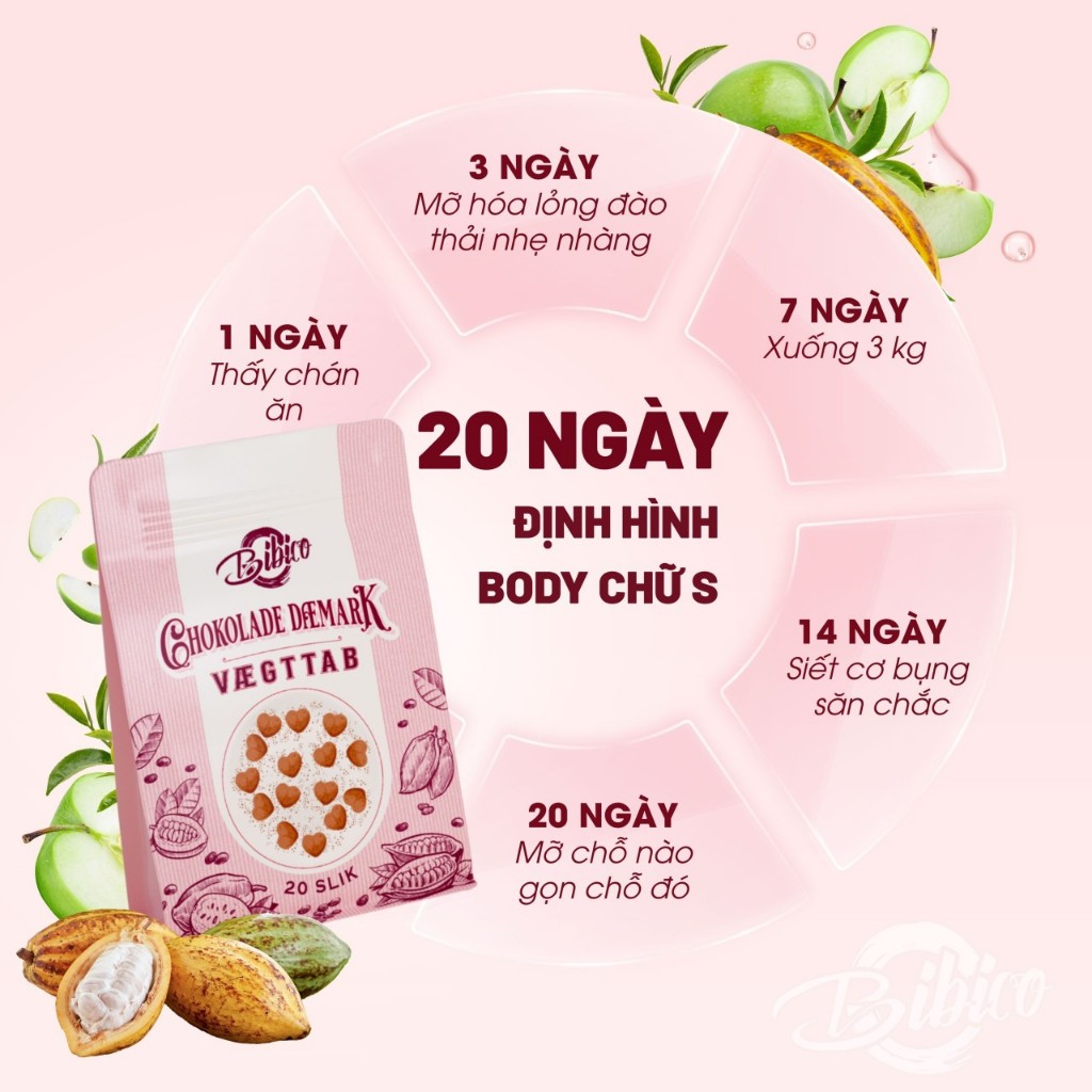 Kẹo giảm cân Đan Mạch, kẹo socola giảm cân hiệu quả an toàn Vaegttab - Hộp 40 Viên