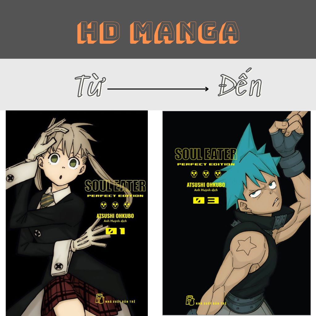 Truyện tranh - Soul Eater - Perfect Edition 1 2 3...15 16 17 (Tặng kèm 2 bìa áo + Bìa PVC)