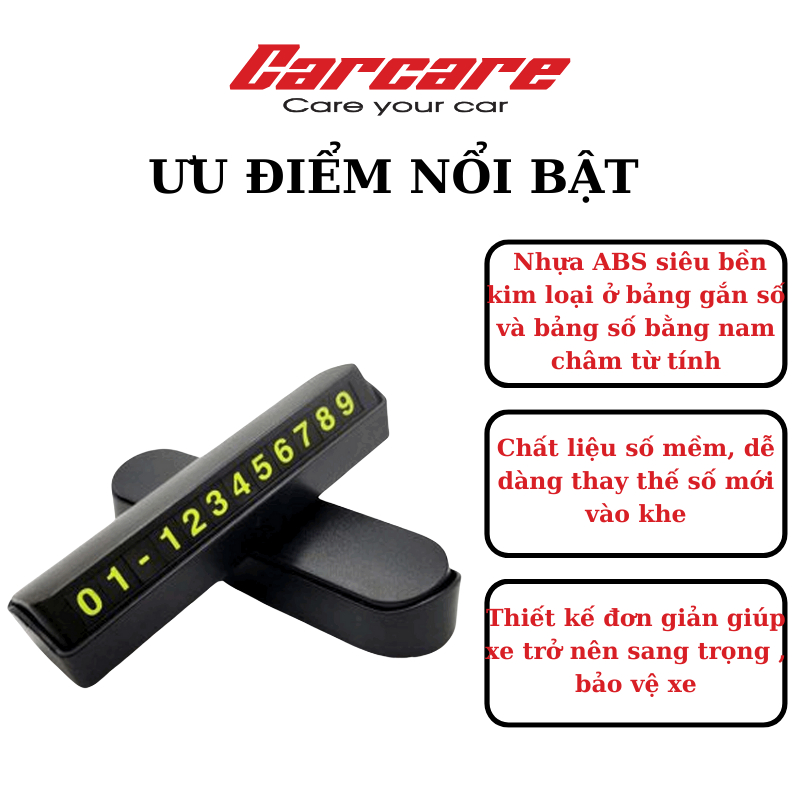 Bảng ghi số điện thoại gắn Taplo xe hơi - B003 - Better Car