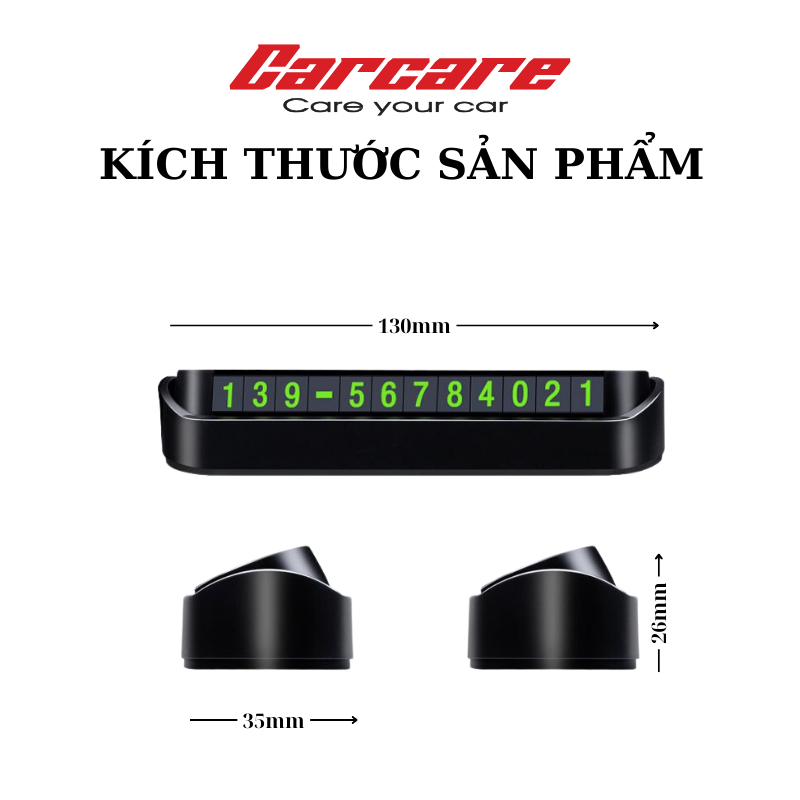 Bảng ghi số điện thoại gắn Taplo xe hơi - B003 - Better Car