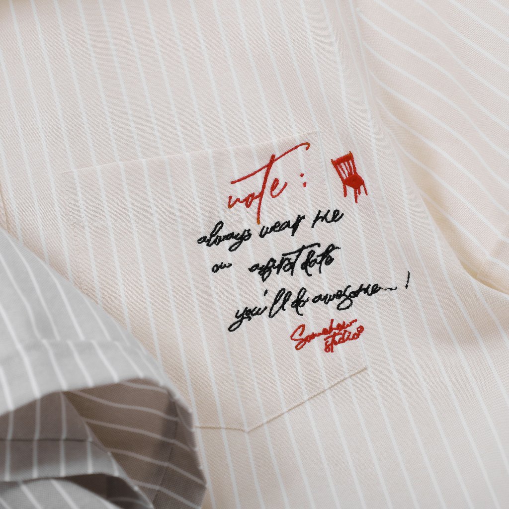 Áo Sơ Mi Nam NT Stripe Wording On Pocket, Chất Vải Oxford Cotton Thoải Mái