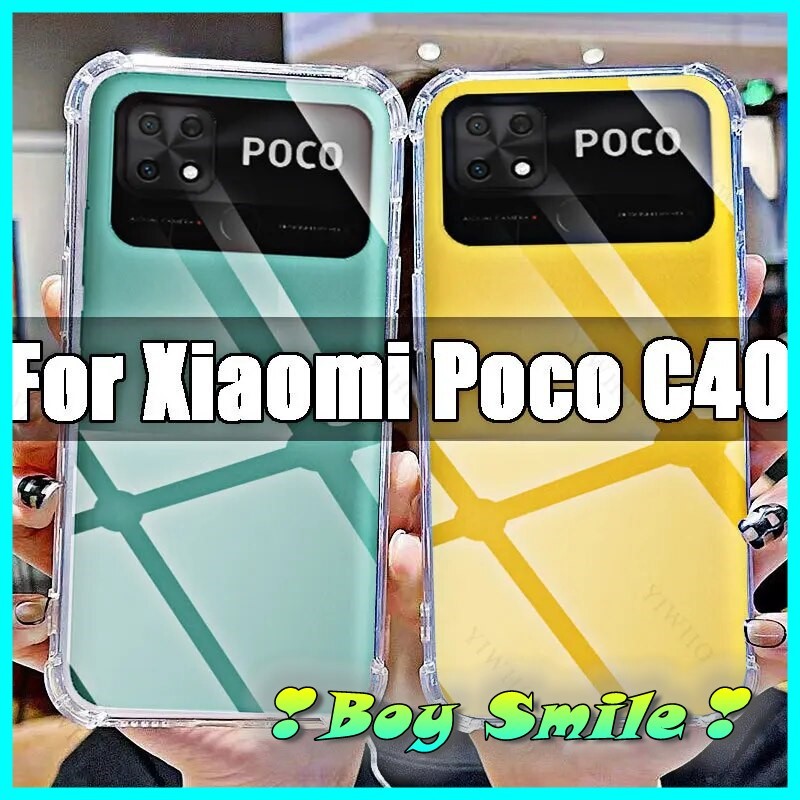 Xiaomi Poco C40 Ốp Lưng chống va đâp Anti Shock cho Xiaomi Poco C40 Trong Suốt Siêu Rẻ
