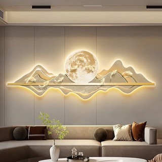 Tranh 3D Tráng Gương Decor Đèn Led Tranh Hươu Tài Lộc - Cửu Ngư Quần Hội Trang Trí Phòng Khách / Phòng Ngủ / Quà Tặng