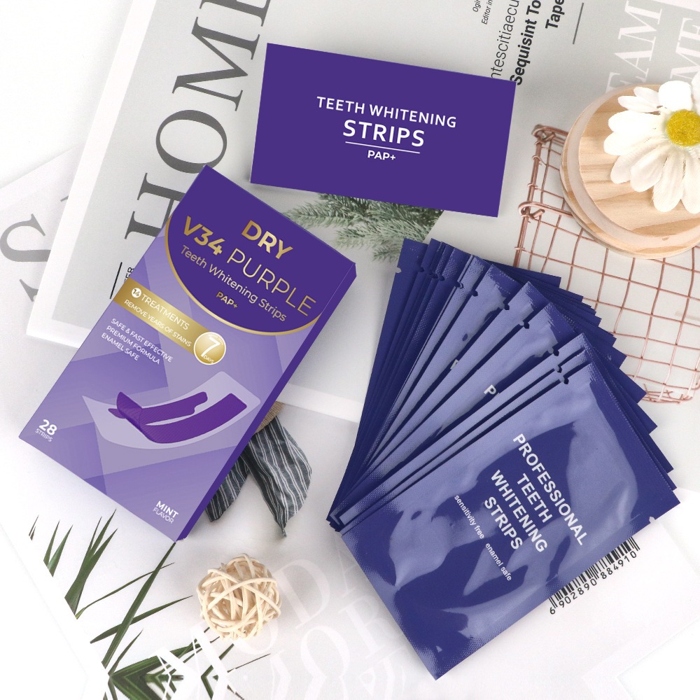 Miếng dán tẩy trắng răng IVISMILE V34 cho răng Nhạy Cảm, không gây tổn thương răng, trắng nhanh sau 7 ngày