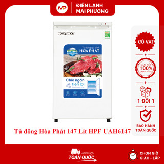 Tủ đông đứng Hòa Phát 147 Lít HPF UAH6147 - Hàng chính hãng (Bảo hành 30 tháng)