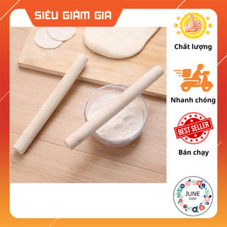 Cây cán lăn bột làm bánh bằng gỗ trơn size nhỏ tiện dụng, dụng cụ làm bánh