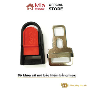 Bộ khóa cài mũ bảo hiểm bằng inox