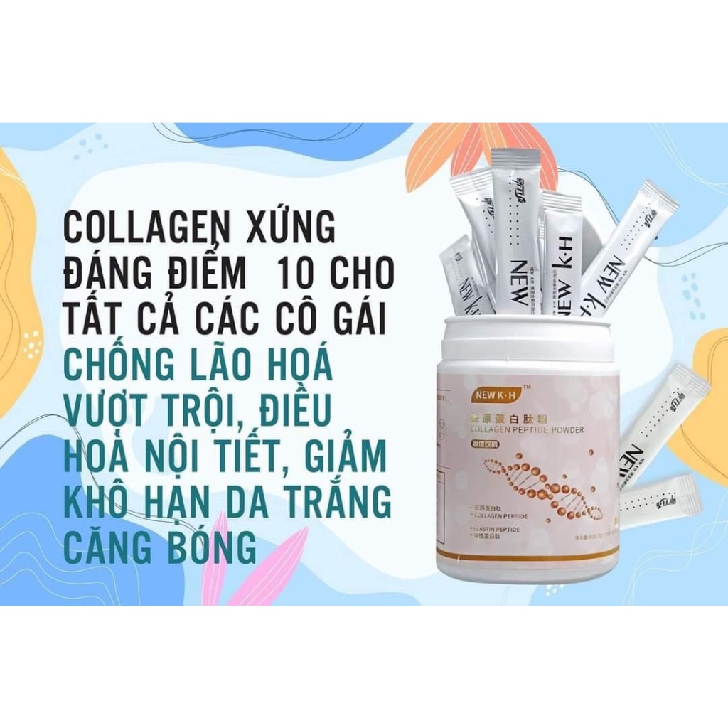 Collagen Peptide Elastin Hông Kong Thủy Phân Cao Cấp 16200mg Peptide +