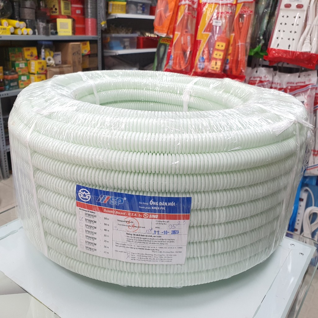 Ruột gà phi 16, phi 20, phi 25, phi 32, ống luồn đàn hồi Sino