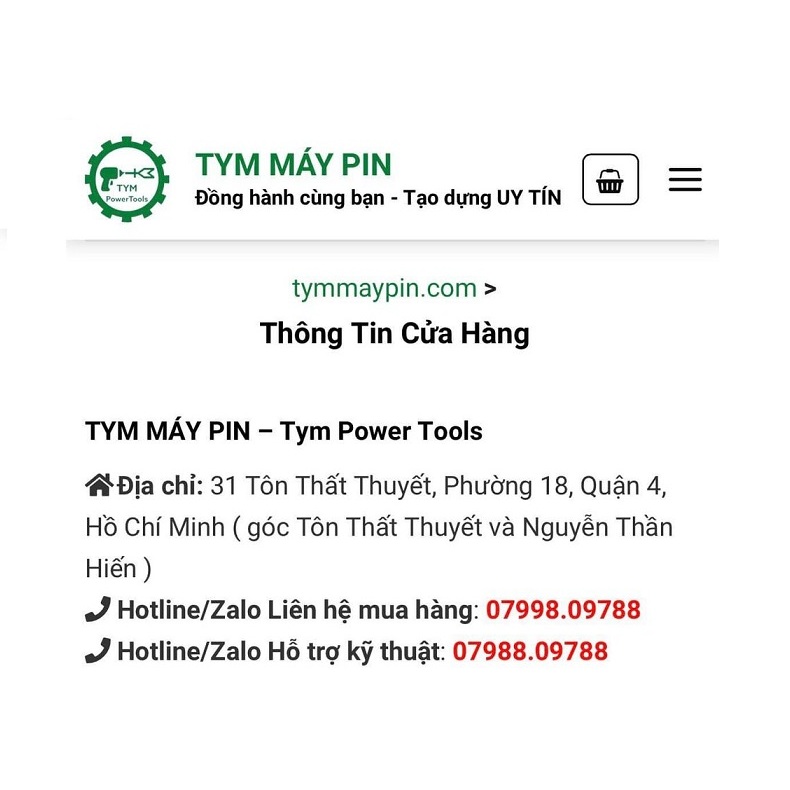 Bộ máy khoan pin Toyama Z6 18V-21V chính hãng chân pin MKT thông dụng- Tym máy pin