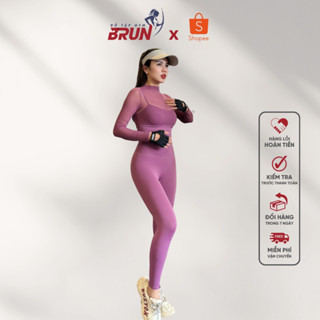 Bộ tập thể thao WINTER Áo Lưới Dài Tay - Chất thun lạnh cao cấp - Sẵn đệm may liền dày dặn - BRUN