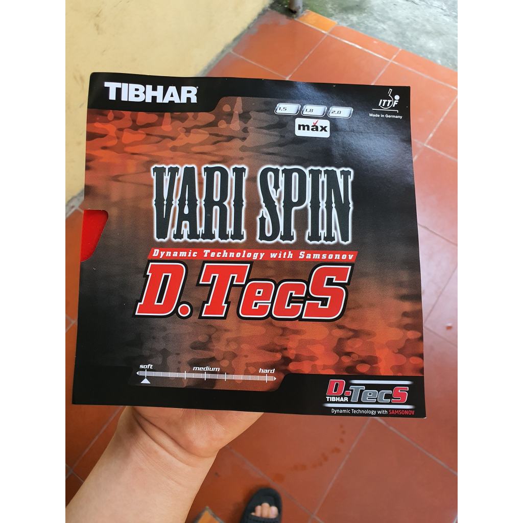 Mặt vợt bóng bàn Vari Spin D.tecs Tibhar