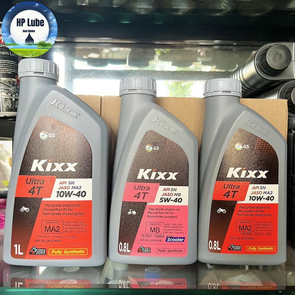 Nhớt KIXX Xe Số/ Kixx Xe Ga Tổng Hợp Hoàn Toàn 10W40/5W40 0.8L/1L/1L1/1L2/1L3/1L4 Mẫu Mới 2023