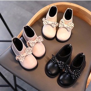 Bốt, boot bé gái, giày cổ cao khoá sau, lót nỉ ấm cho bé