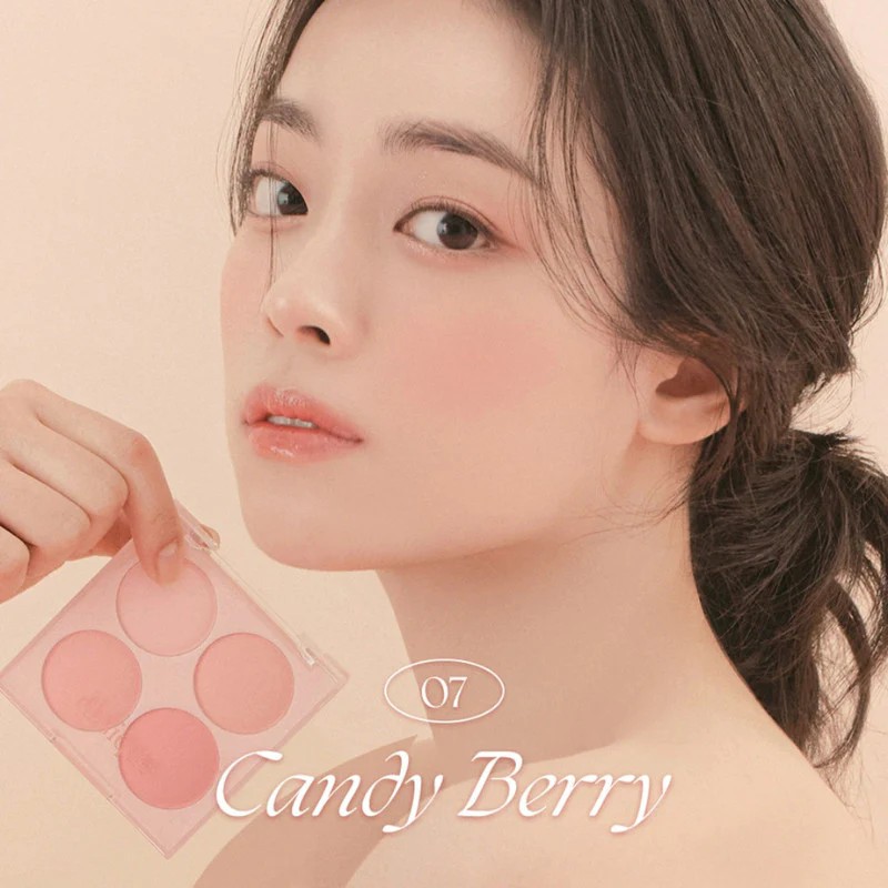 Phấn Má Hồng Dasique Blending Mood Cheek 07 Candy Berry 03 Peach Blending 04 Beige Knit
