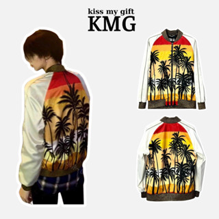 Áo Khoác Bomber Saint Laurent Hoạ Tiết Cây Dừa Bãi Biển Hoàng Hôn - Áo Bomber Chất Dày Dặn Cao Cấp HOT TREND KMG Fashion
