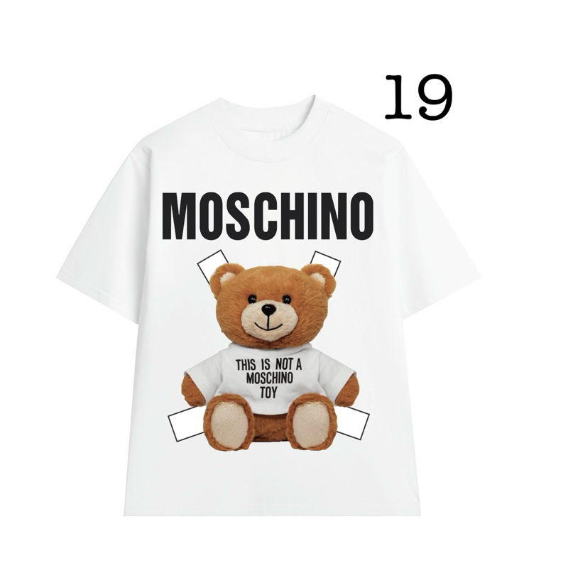 Áo Thun Moschino Tổng hợp nhiều mẫu Form Unisex Nam Nữ - Áo Phông Moschino 100% cotton đầy đủ tem tag