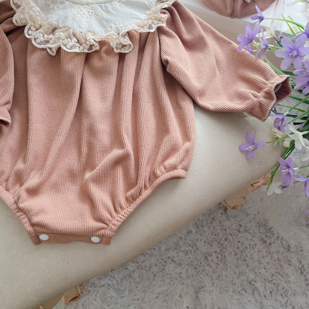 🍭Body cho bé gái sơ sinh 𝑲𝑬̀𝑴 mũ + 𝑭𝑹𝑬𝑬𝑺𝑯𝑰𝑷🍭NHƯ Ý HOUSE'S-body trẻ em hàng tkcc - body len nhung mềm ấm