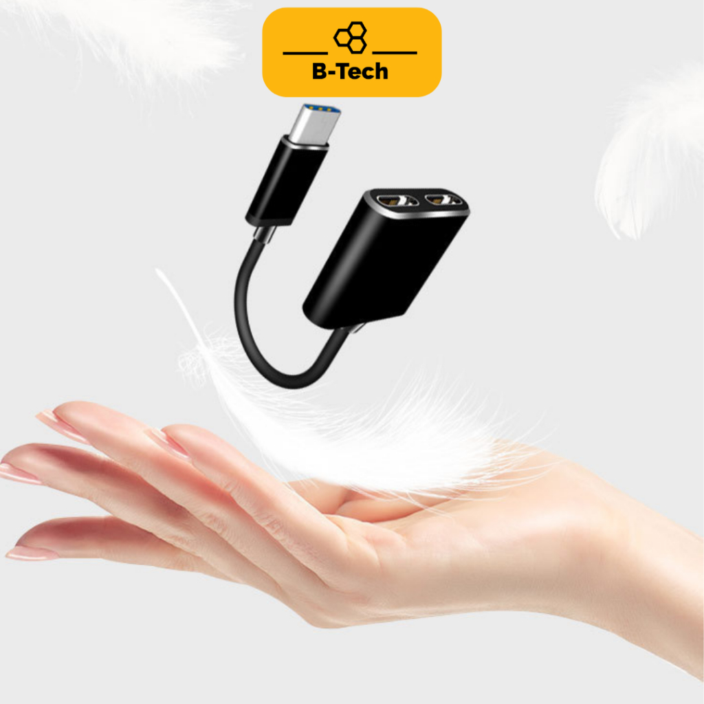 Jack chuyển đổi Type C sang tai nghe, audio headphone nghe nhạc chơi game dùng cho Samsung,xiaomi,Huawei - Btech